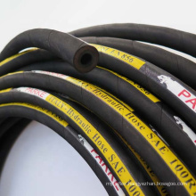 Four Steel Spiral 2 inch 51mm SAE 100R12 Black Wrap Surface Lettering Hydraulic Hose High Pressure